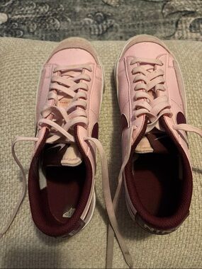 Nike Kids Pink and Maroon Sneakers